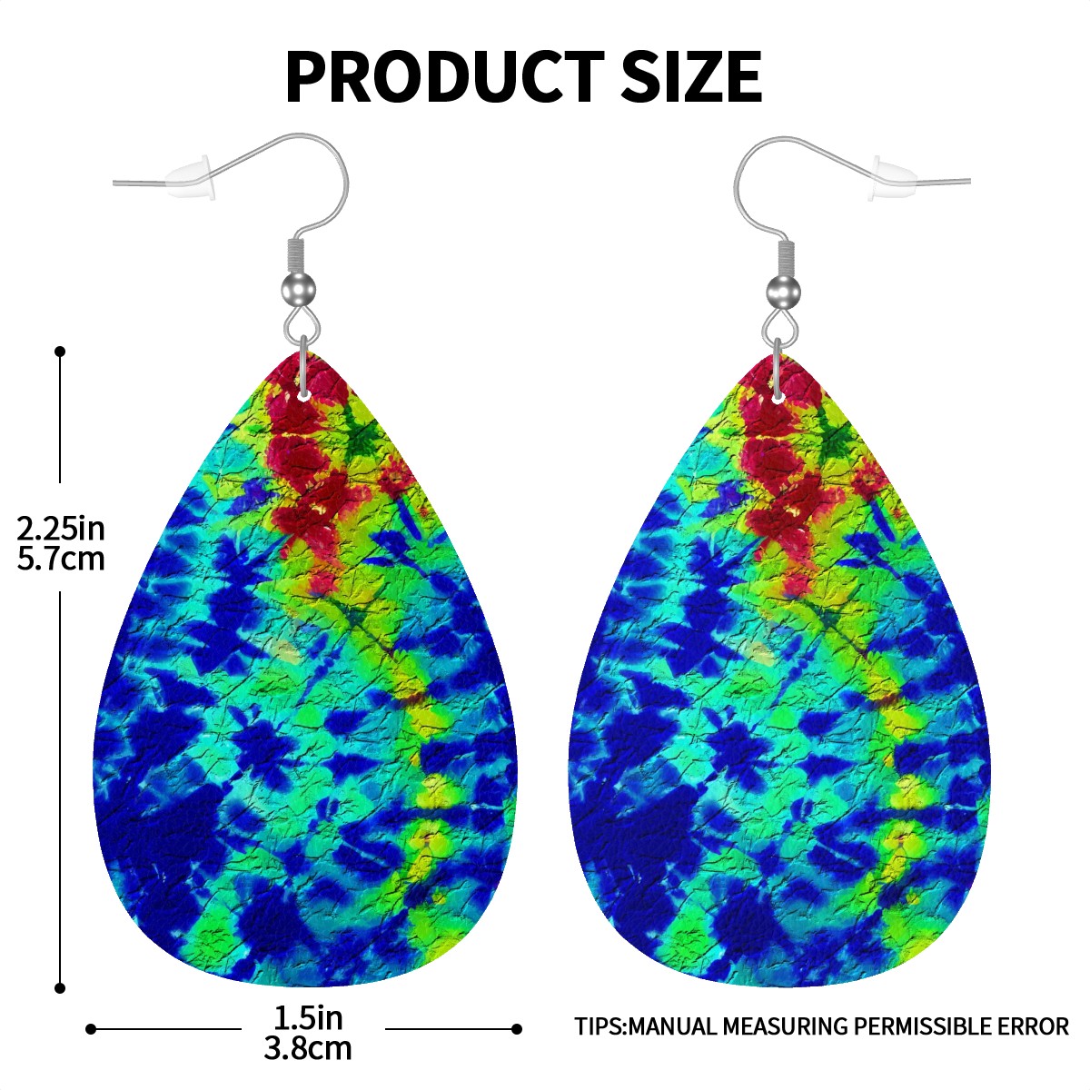 Rave Spectrum Splash Leather Teardrop